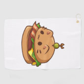 Cat Burger 2 Golfhandtuch (Horizontal)