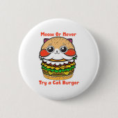 Cat Burger Button (Vorderseite)