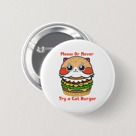 Cat Burger Button (Vorne & Hinten)