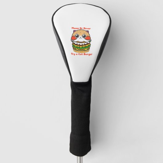 Cat Burger Golf Headcover (Vorderseite)