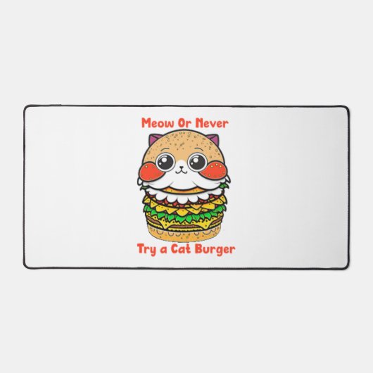 Cat Burger Schreibtischunterlage (Vorderseite)