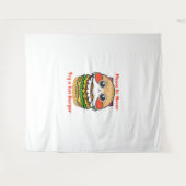 Cat Burger Wandteppich (Vorderseite (Horizontal))