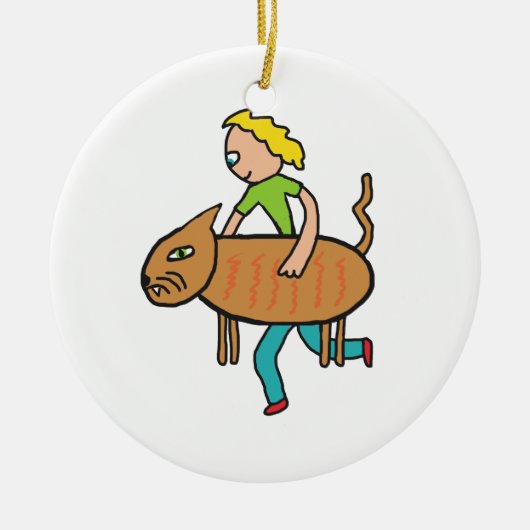 Cat Burglar Keramik Ornament (Vorne)