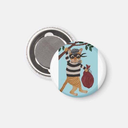 Cat Burglar Magnet (Vorderseite/Rückseite)