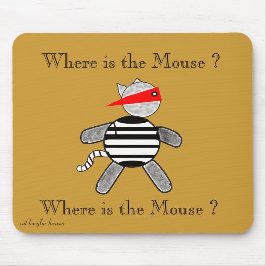 Cat Burglar Mouse Pad Mousepad (Vorne)