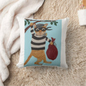 Cat Burglar Throw Pillow Kissen (Decke)