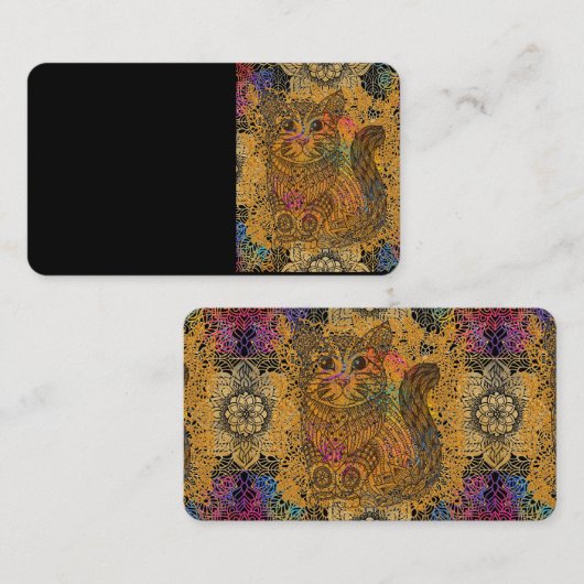 Cat Business Card Visitenkarte (Vorne/Hinten)