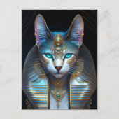 cat bust cool postkarte (Vorderseite)