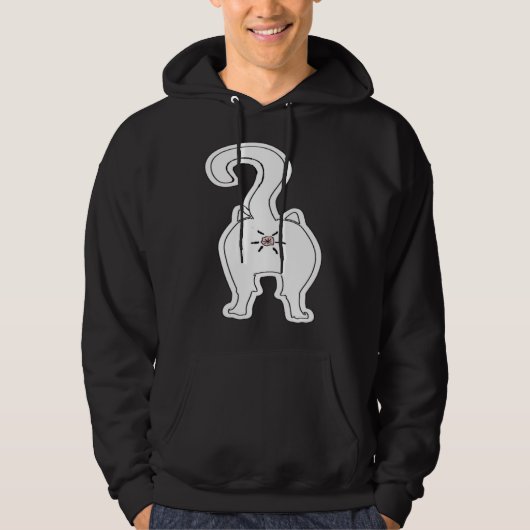 Cat Butt Animal Hoodie (Vorderseite)