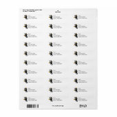 Cat Butterfly Address Labels (Vorne)