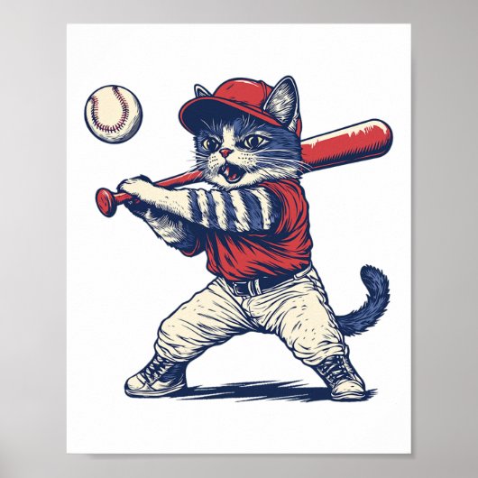Cat Bysebyll Funny Graphic Poster (Vorne)
