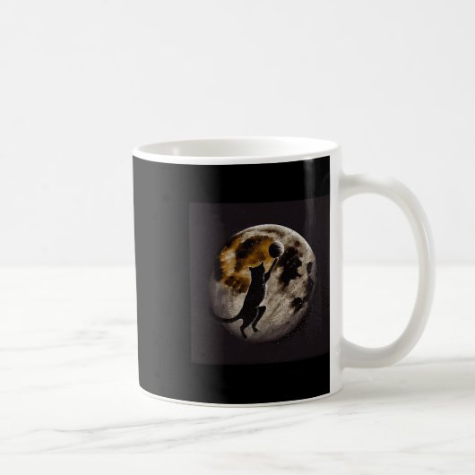 Cat Bysketbyll Moon Kaffeetasse (Rechts)