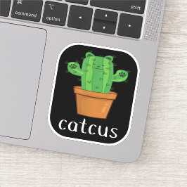 CAT CACTUS - CATCUS Funny Cat Aufkleber