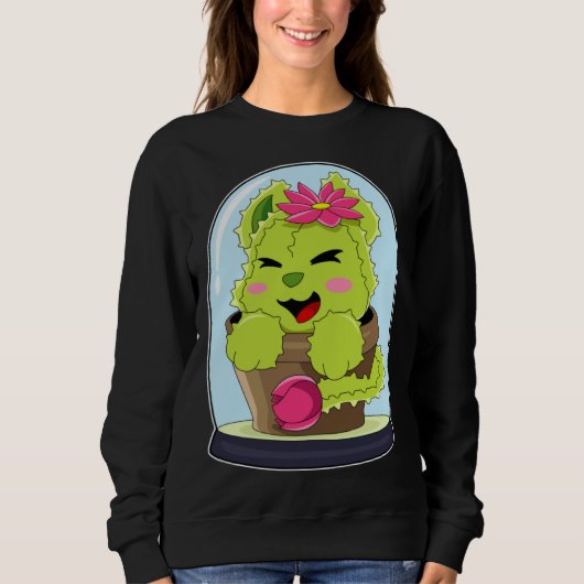Cat Cactus Sweatshirt (Vorderseite)