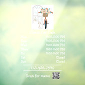 Cat Café Kaffeeshop Öffnungszeiten Fensteraufkleber (Blatt 3)