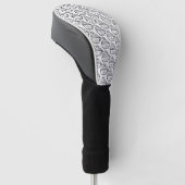 Cat Café Muster Golf Headcover (angewinkelt)