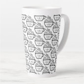 Cat Café Muster Milchtasse (Rechte Ecke)
