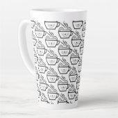 Cat Café Muster Milchtasse (Linke Ecke)