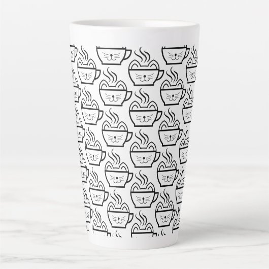 Cat Café Muster Milchtasse (Vorderseite)