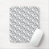 Cat Café Muster Mousepad (Mit Mouse)