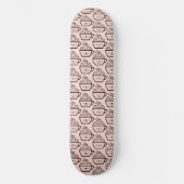 Cat Café Muster Skateboard (Vorderseite)