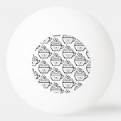 Cat Café Muster Tischtennisball (Vorderseite)
