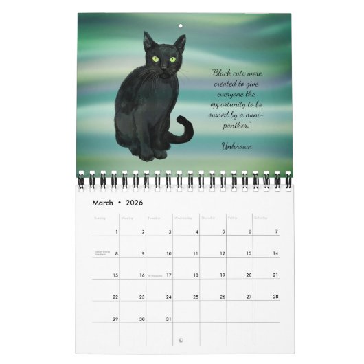 cat calendar 2026 kalender (Mär 2026)