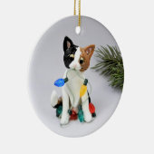 Cat Calico Holiday Keramik Ornament (Rechts)
