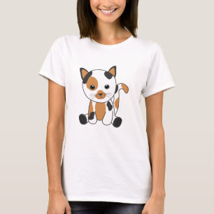 Cat Calico Tri color Kittens Niedlich Katzen T-Shirt