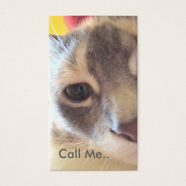 Cat Call Me Card (Vorderseite)
