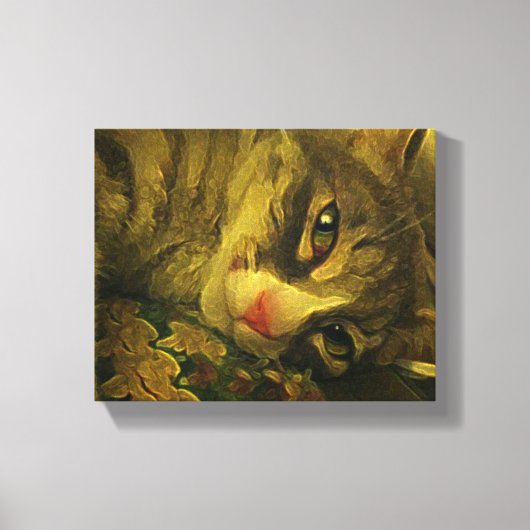 Cat Canvas Print Leinwanddruck (Vorderseite)
