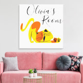 Cat Canvas Print Leinwanddruck (Insitu (Wohnzimmer))