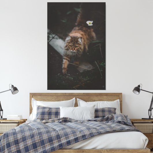 Cat Canvas Print Picture 17 Leinwanddruck (Insitu (Schlafzimmer))