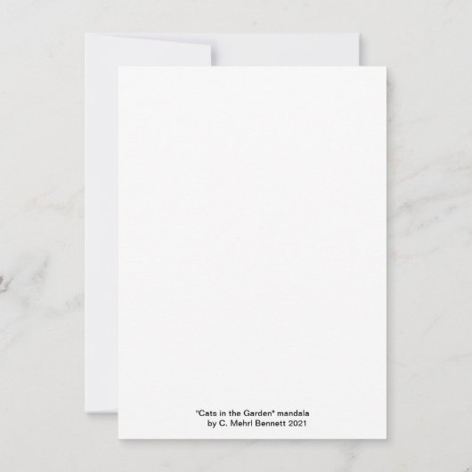 Cat Card (Rückseite)