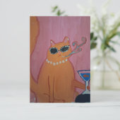 Cat card dankeskarte (Stehend Vorderseite)