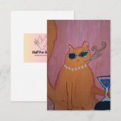 Cat card dankeskarte (Vorne/Hinten)