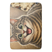 Cat caricature badematte (Vorderseite Vertikal)
