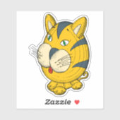 Cat Cartoon Aufkleber (Blatt)