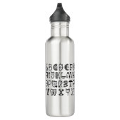 Cat Cartoon Druckaufhänge drucken Edelstahlflasche (Rechts)