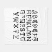 Cat Cartoon Druckaufhänge drucken Fleecedecke (Vorderseite (Horizontal))