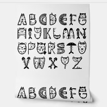 Cat Cartoon Druckaufhänge drucken