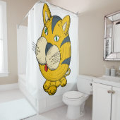 Cat Cartoon Duschvorhang (Beispiel)