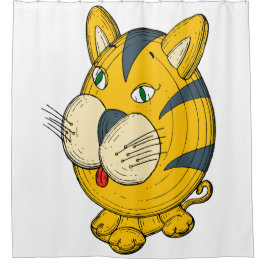 Cat Cartoon Duschvorhang