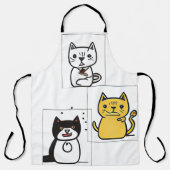 Cat Cartoon Schürze (Vorderseite)