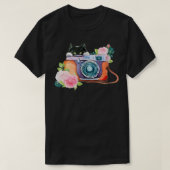 Cat Cat Camera Peeking T-Shirt (Design vorne)