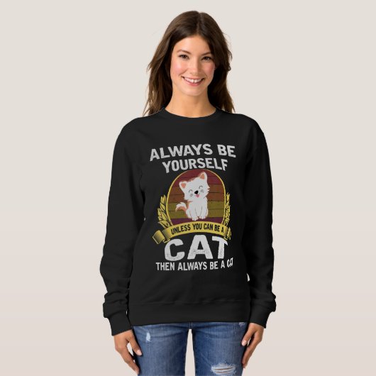 Cat Cat Cat Cat Sweatshirt (Vorne ganz)