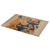 Cat Cat Cat Cutting Board, Glas Cutting Board Schneidebrett (Ecke)