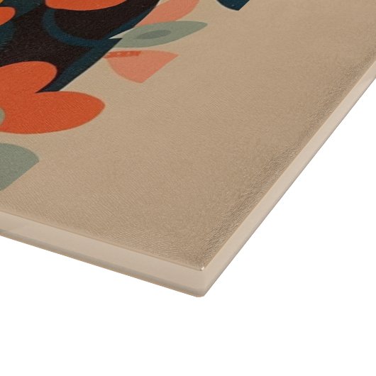 Cat Cat Cat Cutting Board, Glas Cutting Board Schneidebrett (Ecke)