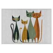 Cat Cat Cat Cutting Board, Glas Cutting Board Schneidebrett (Vorderseite)