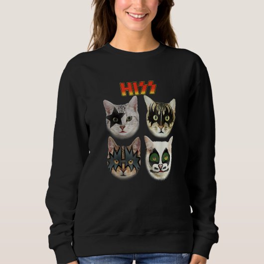 Cat Cat  Cat Hiss Cat Owner Cat Humor Sweatshirt (Vorderseite)